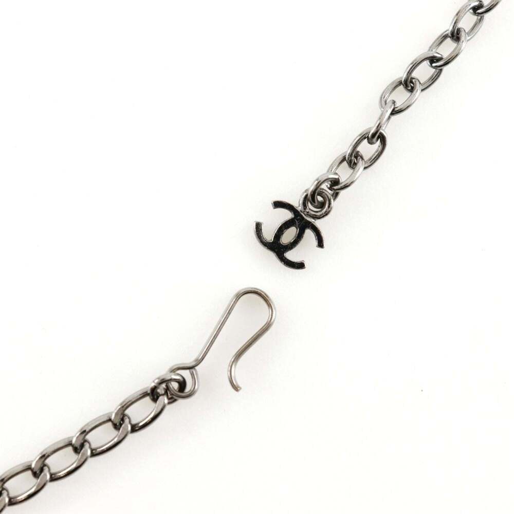 CHANEL Authentic Black Logo Necklace - Picture 5 of 7